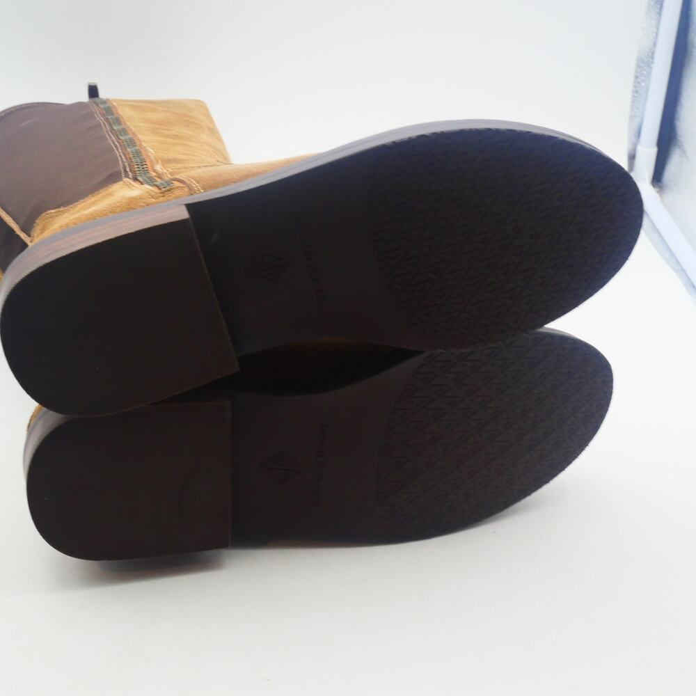 NEW Donald Pliner Isla Calf Suede Women's 5.5 Tall Boots Saddle Brown - Picture 7 of 10